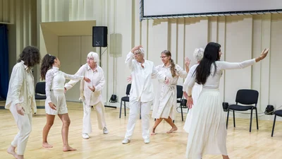 an intergenerational dance group