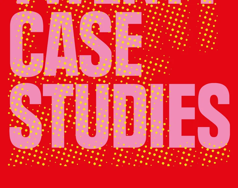 Cover with the words "Twenty Case Studies"